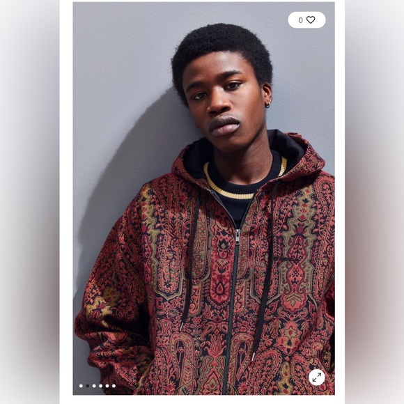 Urban Outfitters Other - Urban Outfitters Paisley Giacca Tapestry- Hippy Blanket jacket Size L ☮️ EUC